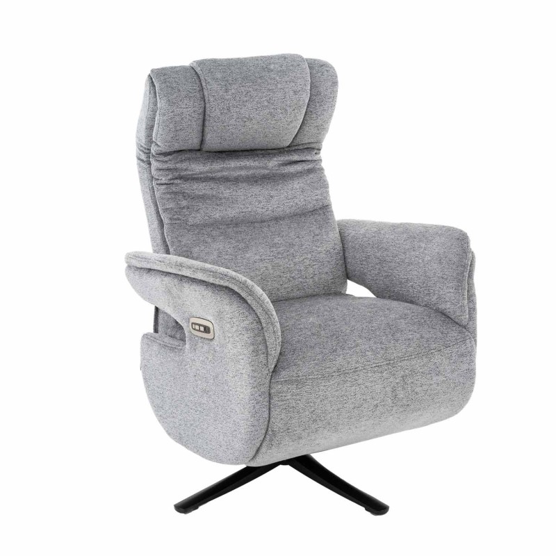 Sillón Clark Relax Eléctrico Gris - Sillón relax eléctrico de diseño – UKUKHOME.COM
