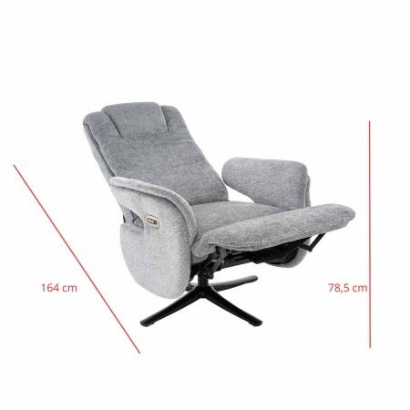 Sillón Clark Relax Eléctrico Gris - Sillón relax eléctrico de diseño – UKUKHOME.COM