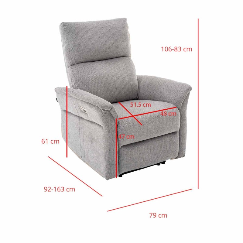 Sillón Suri Relax Eléctrico Marrón - Sillón relax eléctrico de diseño – UKUKHOME.COM