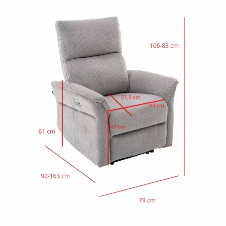 Sillón Suri Relax Eléctrico Marrón - Sillón relax eléctrico de diseño – UKUKHOME.COM