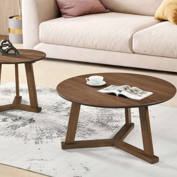 Mesa Centro Nara Ø90 Nogal | Ukukhome 2