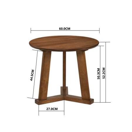 Mesa Rincón Nara Ø60 Nogal | Ukukhome