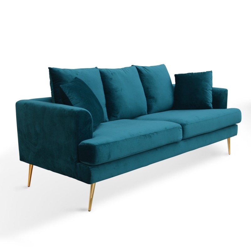 Sofá 3 Plazas Vogue terciopelo | Venta de Muebles Online