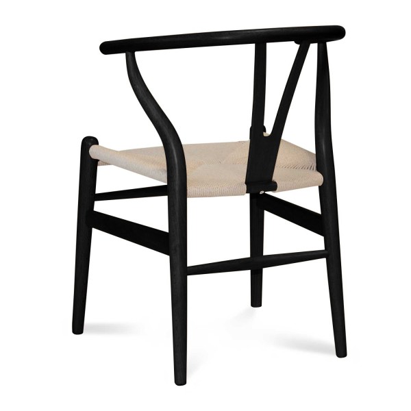 Silla Wishgrey Black madera y ratán | Venta de Muebles Online 2