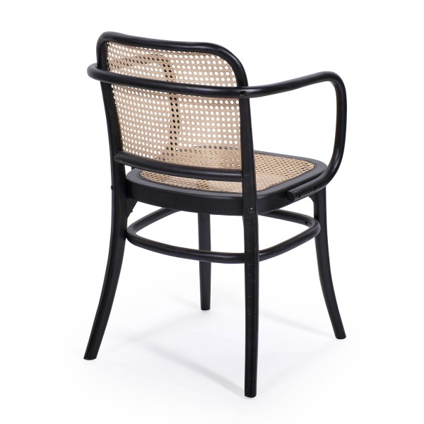 Silla Hoffman Black con reposabrazos | Venta de Muebles Online 2