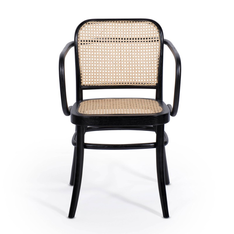 Silla Hoffman Black con reposabrazos | Venta de Muebles Online