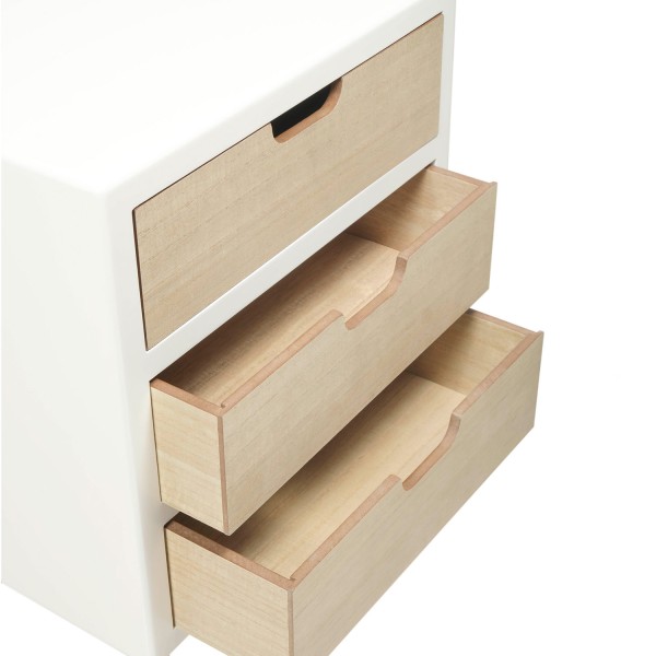 Mesita De Noche 3 Cajones Aurel | Venta de Muebles Online 2