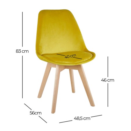 Silla New Tower Velvet Tapizada | Venta de Muebles Online