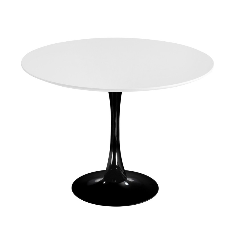 Mesa Redonda Ibiza negra Ø120 CM | Venta de Muebles Online