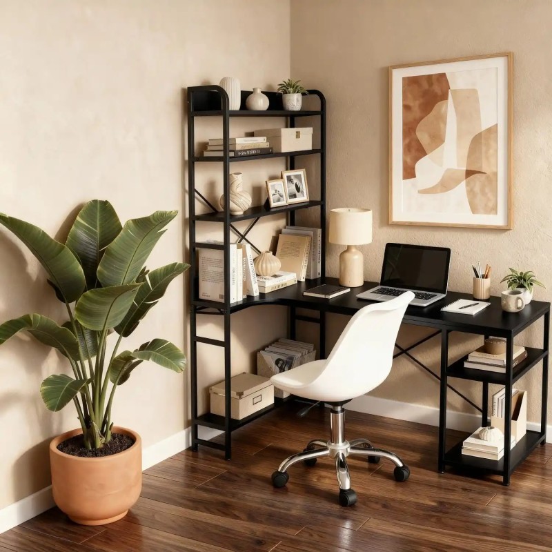 Mesa De Escritorio Con Estantería Seaford | Venta de Muebles Online