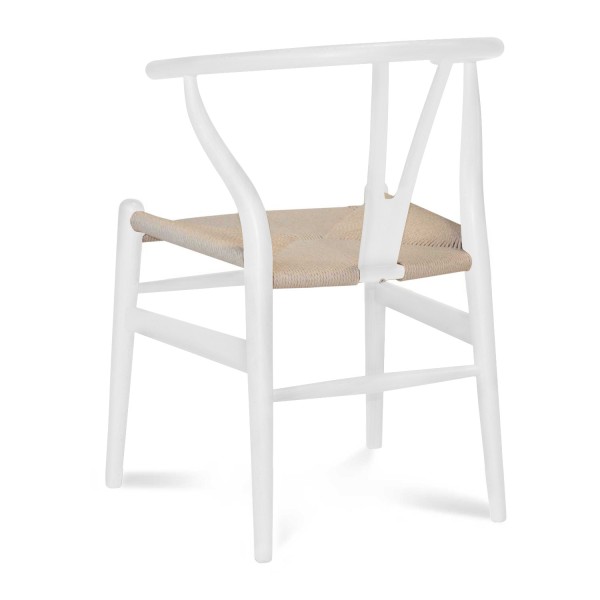 Silla Wishgrey White madera y ratán | Venta de Muebles Online 2