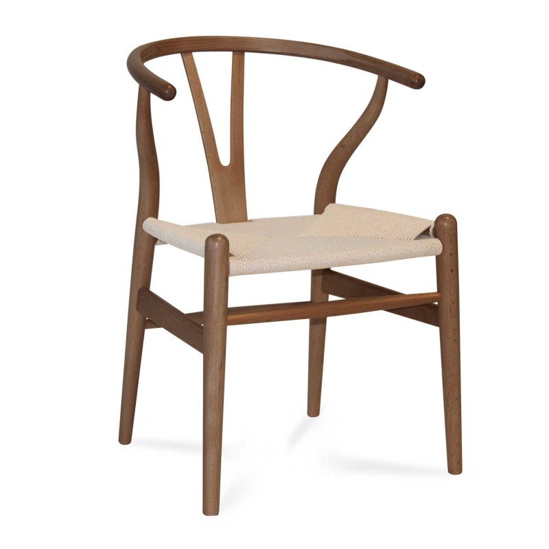 Silla Wishgrey Mahogany madera y ratán | Venta de Muebles Online