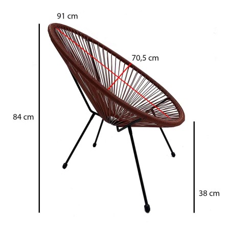Silla de tejido entrelazado exterior | Venta de Muebles Online