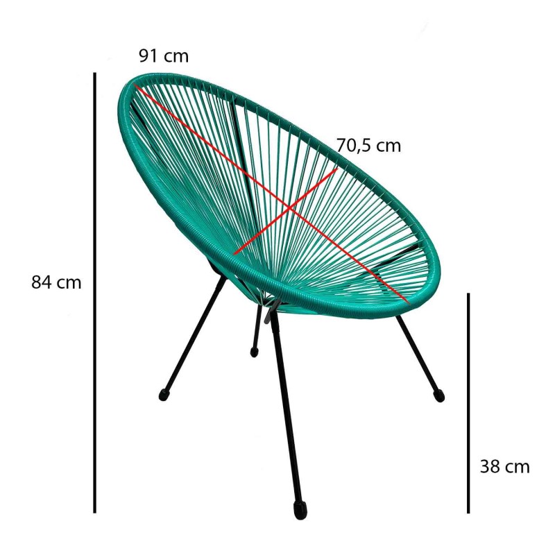 Silla de tejido entrelazado exterior | Venta de Muebles Online