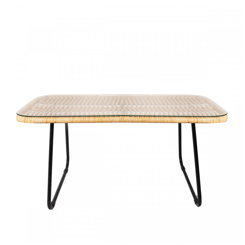 Mesa Centro Raffles En Ratan De 90 Cm | Venta de Muebles Online