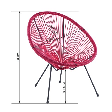Pack 2 Sillas Acapulco Y Mesa Acapulco Blanco | Venta de Muebles Online