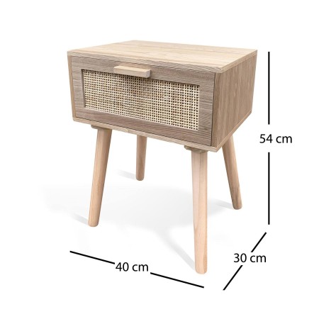 Mesita 1 Cajón Tesva | Venta de Muebles Online
