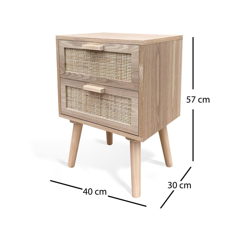 Mesita 2 Cajones Tesva | Venta de Muebles Online