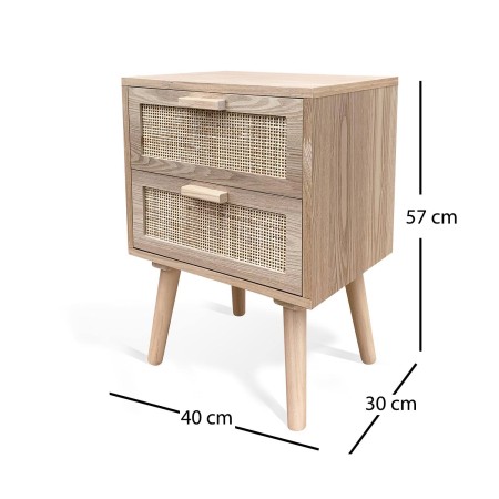 Mesita 2 Cajones Tesva | Venta de Muebles Online