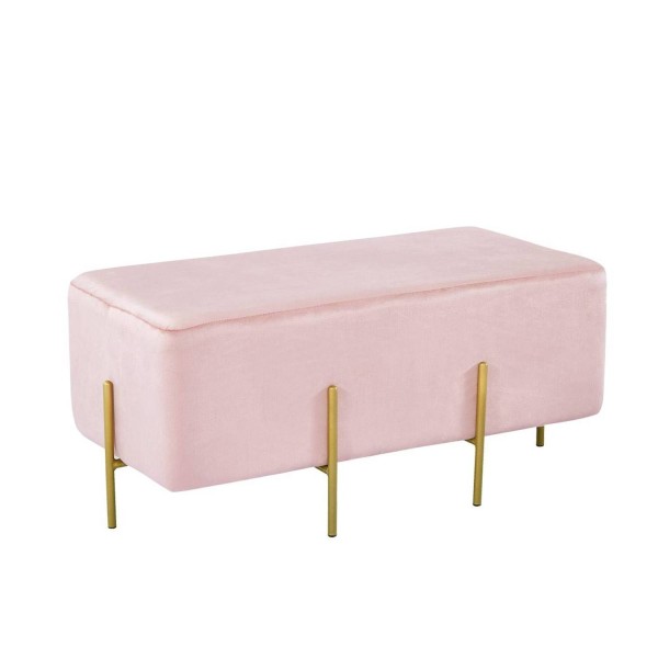 Puff Reposapies Rectangular Mallow Velvet | Venta de Muebles Online