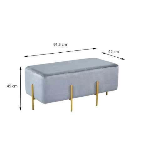 Puff Reposapies Rectangular Mallow Velvet | Venta de Muebles Online