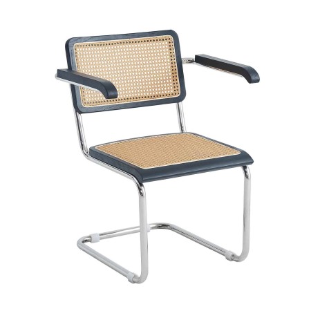 Silla Zulma Black Con Reposabrazos | Venta de Muebles Online