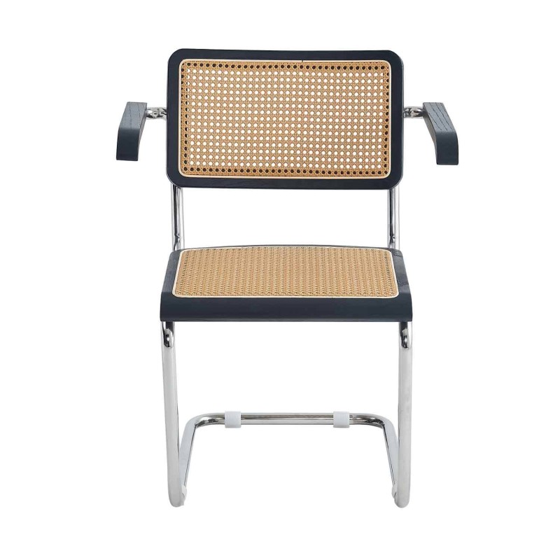 Silla Zulma Black Con Reposabrazos | Venta de Muebles Online