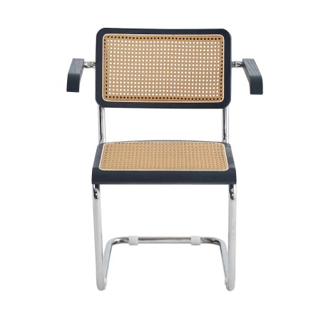 Silla Zulma Black Con Reposabrazos | Venta de Muebles Online