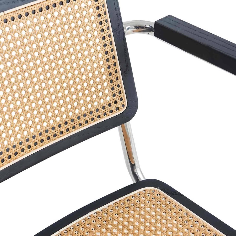 Silla Zulma Black Con Reposabrazos | Venta de Muebles Online