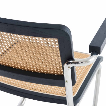 Silla Zulma Black Con Reposabrazos | Venta de Muebles Online