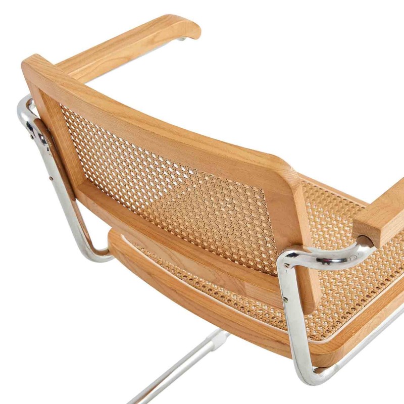 Silla Zulma Natural Con Reposabrazos | Venta de Muebles Online