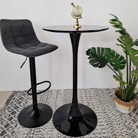 Mesa Alta Ibiza Black Ø60 Cm | Venta de Muebles Online