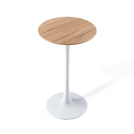 Mesa Alta Ibiza White-Wood Ø60 Cm | Venta de Muebles Online