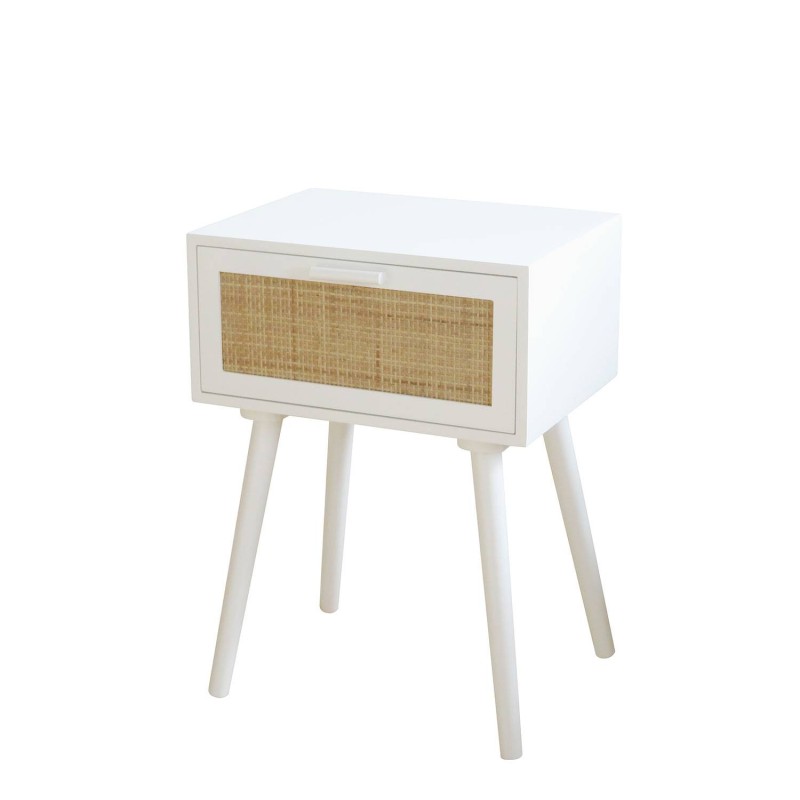 Mesita 1 Cajón Tesva Blanca | Venta de Muebles Online