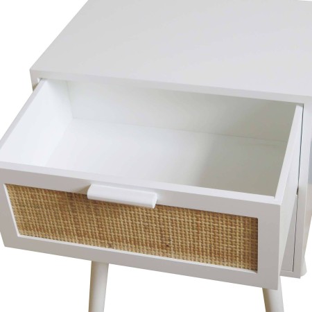 Mesita 2 Cajones Tesva Blanca | Venta de Muebles Online