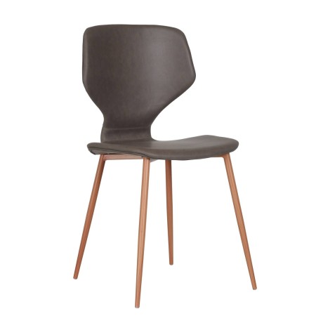 Silla Nórdica Vora Tapizada Gris Claro | Venta de Muebles Online