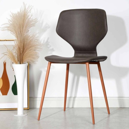 Silla Nórdica Vora Tapizada Gris Claro | Venta de Muebles Online
