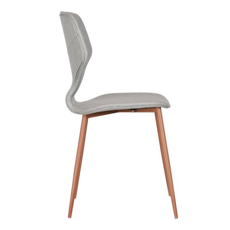 Silla Nórdica Vora Tapizada Gris Claro | Venta de Muebles Online