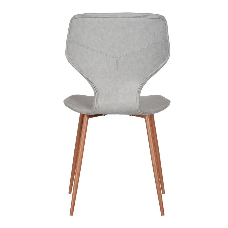 Silla Nórdica Vora Tapizada Gris Claro | Venta de Muebles Online