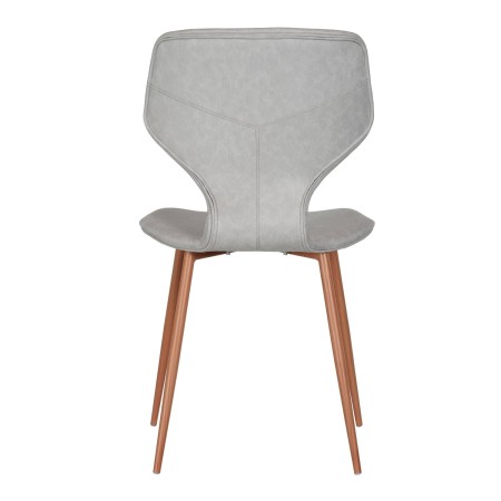 Silla Nórdica Vora Tapizada Gris Claro | Venta de Muebles Online