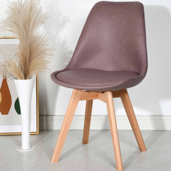 Silla Nórdica New Tower Wood Gris | Venta de Muebles Online 2