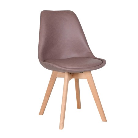 Silla Nórdica New Tower Wood Gris | Venta de Muebles Online