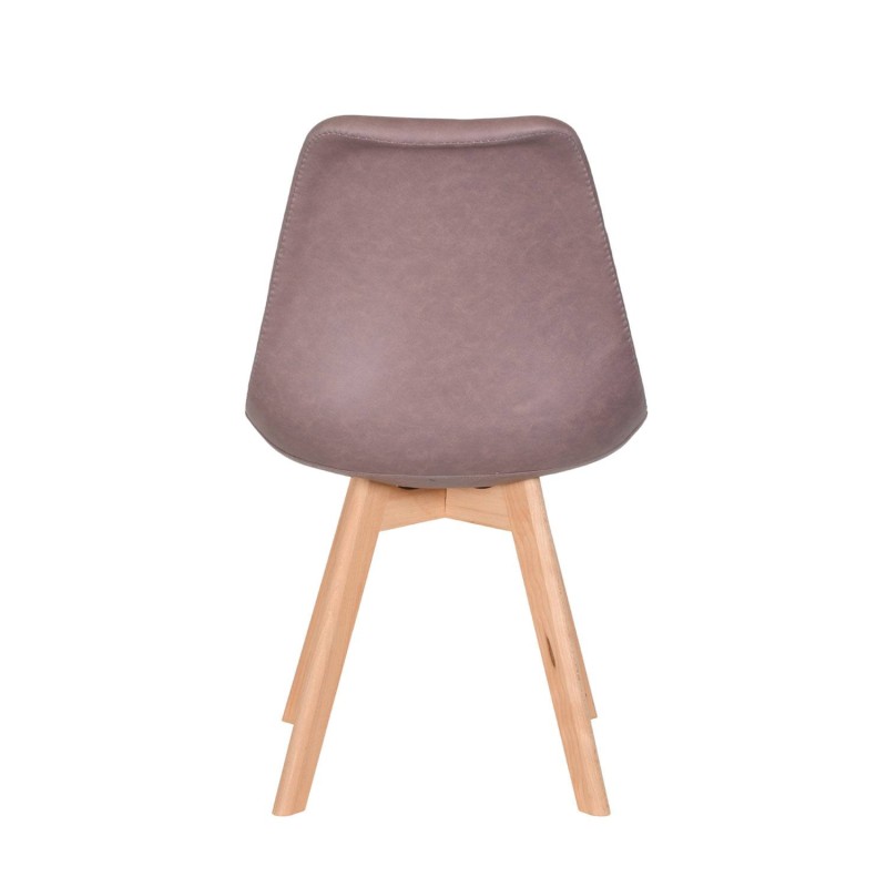 Silla Nórdica New Tower Wood Gris | Venta de Muebles Online