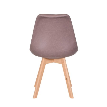 Silla Nórdica New Tower Wood Gris | Venta de Muebles Online