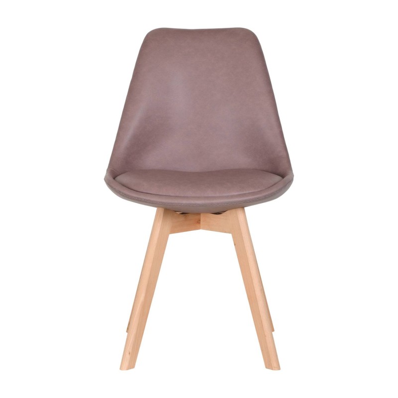 Silla Nórdica New Tower Wood Gris | Venta de Muebles Online