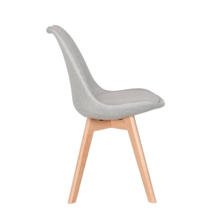 Silla Nórdica New Tower Wood Gris | Venta de Muebles Online