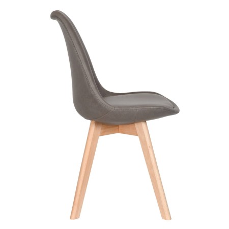 Silla Nórdica New Tower Wood Gris | Venta de Muebles Online