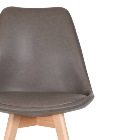Silla Nórdica New Tower Wood Gris | Venta de Muebles Online