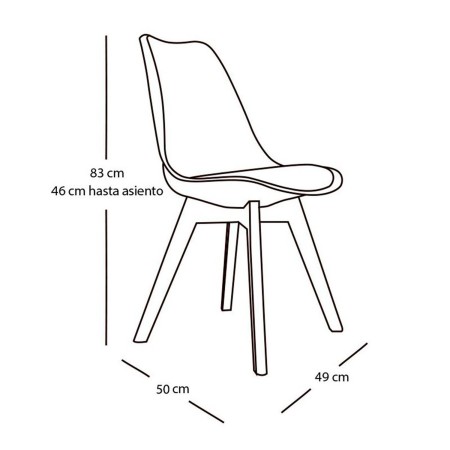 Silla Nórdica de Comedor Arena New Tower | Venta de Muebles Online