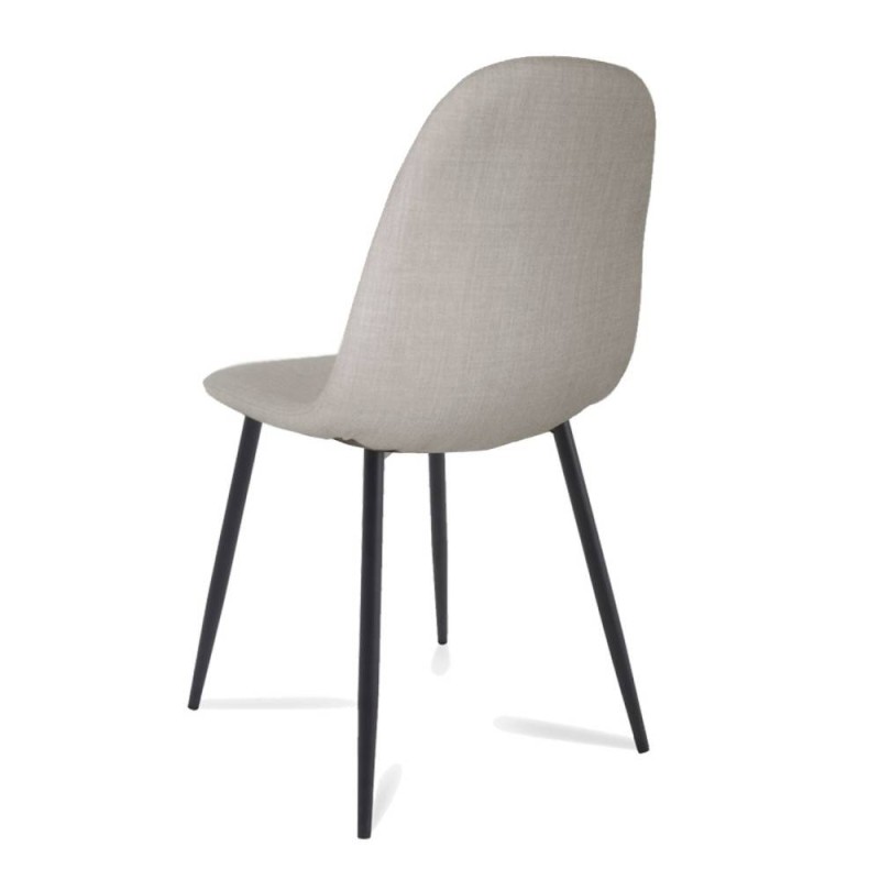 Silla tapizada Coro Black estilo nórdico | Venta de Muebles Online